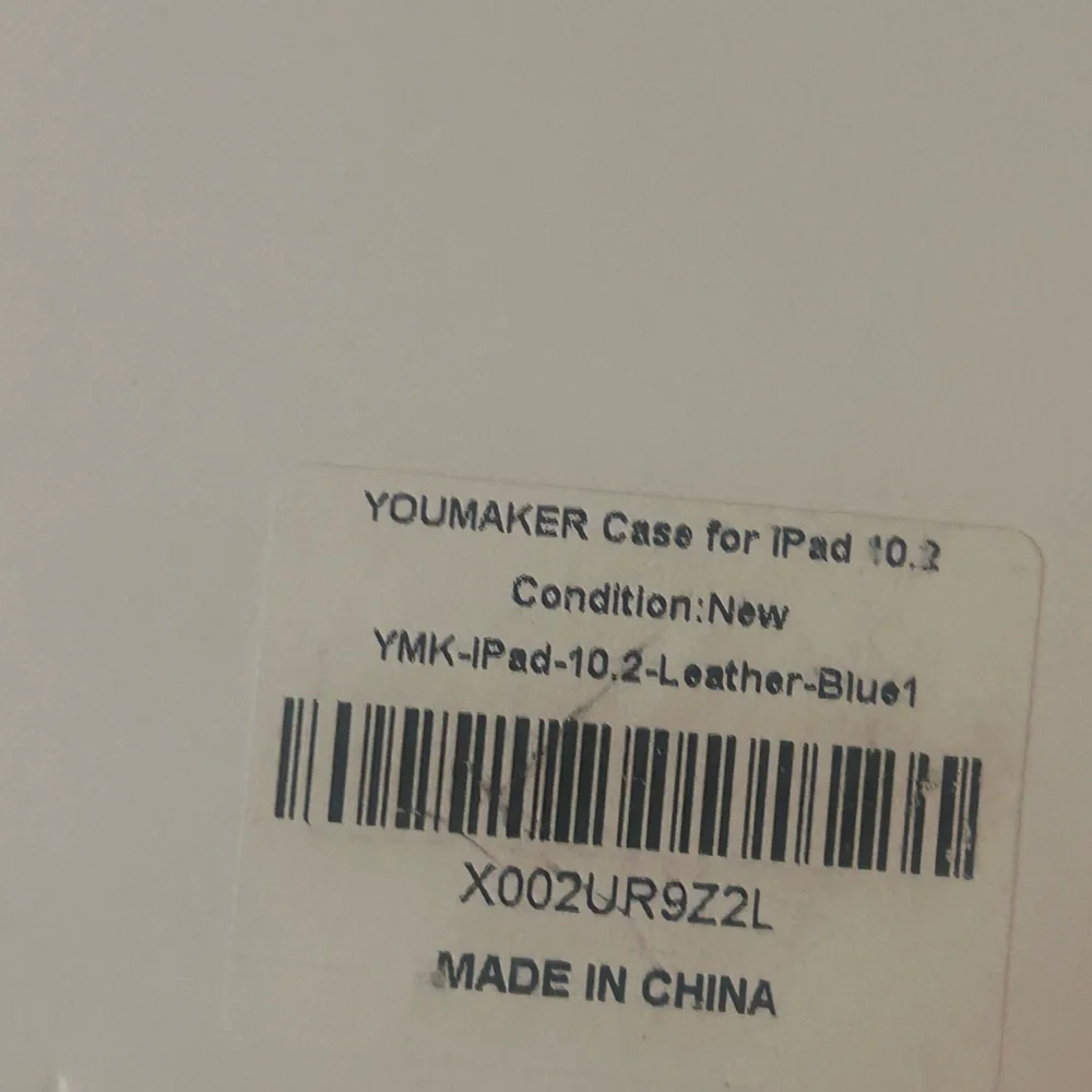 Youmaker Ipad Case 10.2 Leather Blue New
